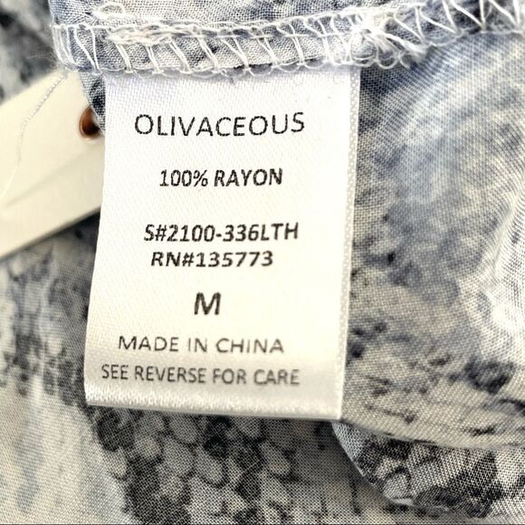 Olivaceous blue snake one shoulder top NWT - Picture 9 of 10